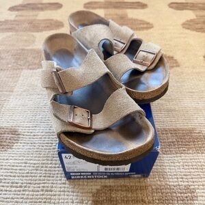Birkenstock Arizona suede flat sandals